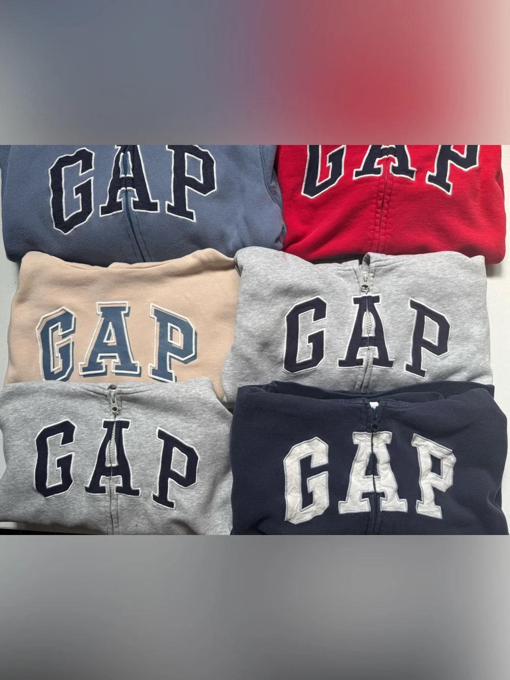 Boy GAP Kids Sweatpants & Joggers Pack - Gray, Navy, Red, Cream, Blue (6 piece)